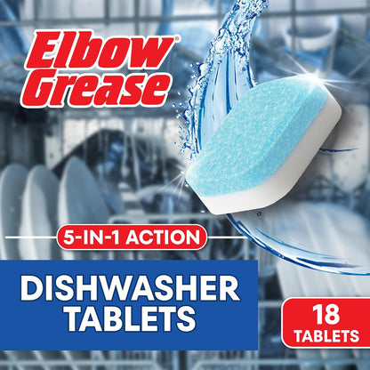 Elbow Grease Dishwasher Tablets 18pk x 6