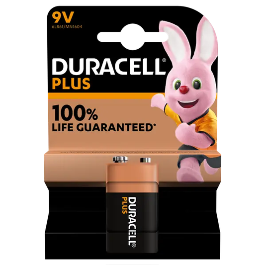 9V Duracell Plus - Box of 10