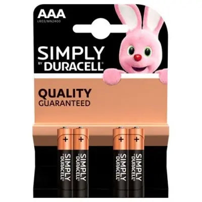 AAA Duracell Plus 4 pk - Box of 10