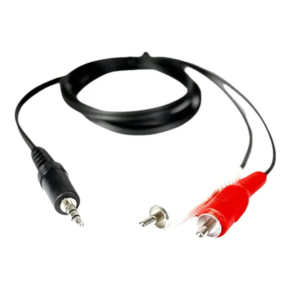 AUX (3.5mm) To 2 Phono Lead 1.2 Metre - AV Link - Pack of 5 Pack of 5