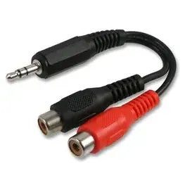 Pro Signal 3.5mm ST Plug To 2x Phono PSG08923