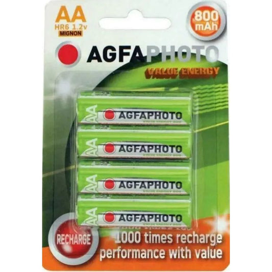 Agfa Photo Rechargeable Power AA Mignon 800mah 4 Pack - Box of 6