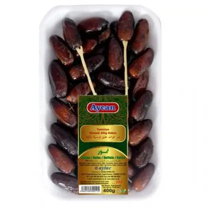 Algerian Deglet Nour Dates 400g - Aycan Box of 16