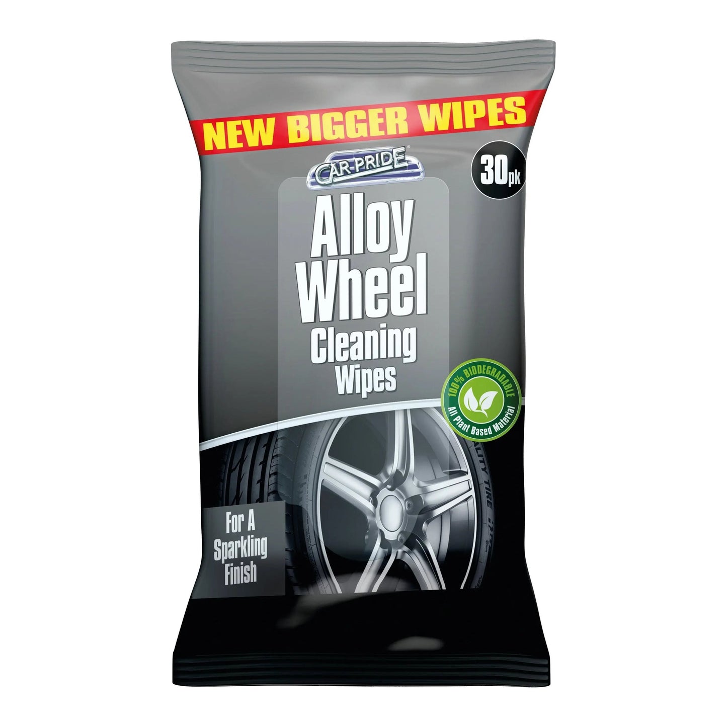 Alloy Wheel Cleaning Biodegradable Wipes 30pk  - Box of 20