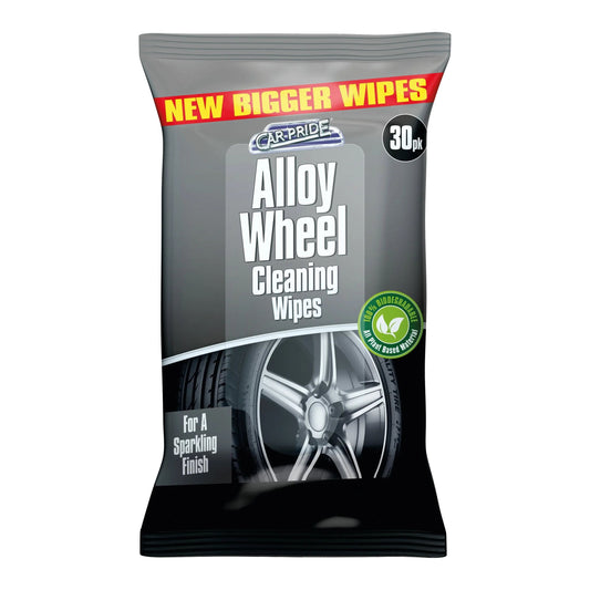 Alloy Wheel Cleaning Biodegradable Wipes 30pk  - Box of 20