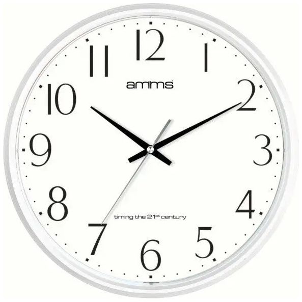 Amms Clock AMB-8207WKS White