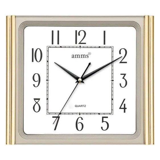 Amms Wall Clock AMB-7720AKS Gold