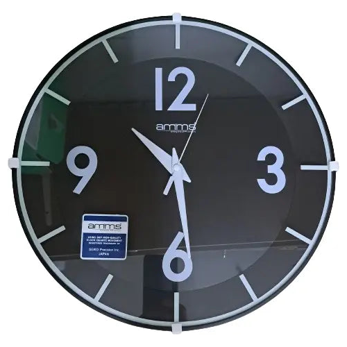 Amms Wall Clock Black GD263006