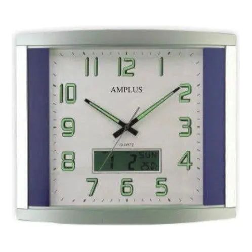Amplus Digital/Analogue With Sweep Movement Wall Clock PW041