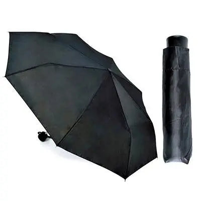 Black 19.5" Super Mini Umbrella with Matching Sleeve - Box of 12