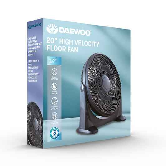 Daewoo 20" High Velocity Floor Fan
