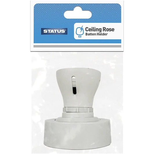 Ceiling Rose Batten Holder (Pre-wired) Status - Box of 6