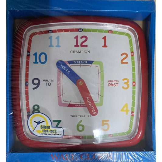 Champion Time Teacher Wall Clock CTT123R