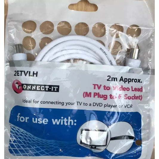 TV To Video Lead M Plug To F Socket 2ETVLH