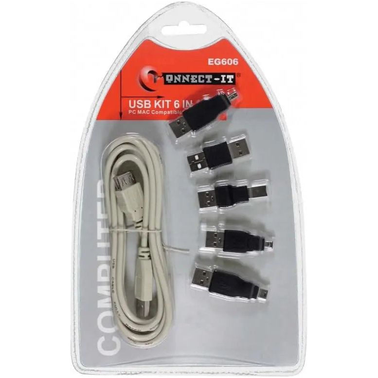 USB Kit 6 in One PC Or Mac Compatible