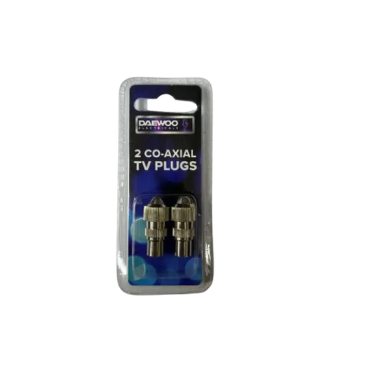 2 Co-Axial TV Plugs