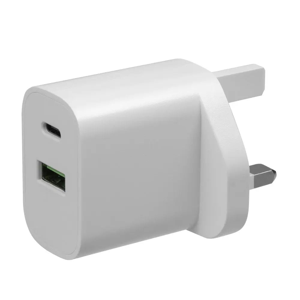 Daewoo 30W USB-C & USB-A White Wall Charger Plug Socket Adaptor