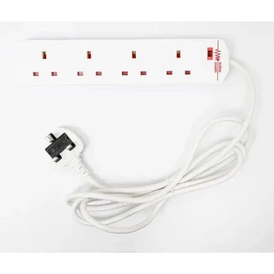 4 Gang 2 Metre Extension with Surge Protection