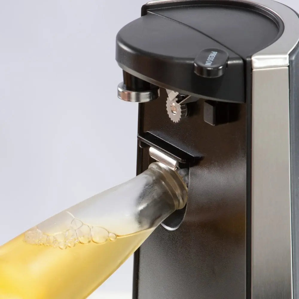 Electric Can Opener With Knife Sharpener And Bottle Opener