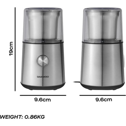 Wet and Dry Multi Grinder for Coffee, Nuts, Spices with Safety Lock