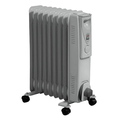 2000w Oil Filled Radiator White 9 Fins