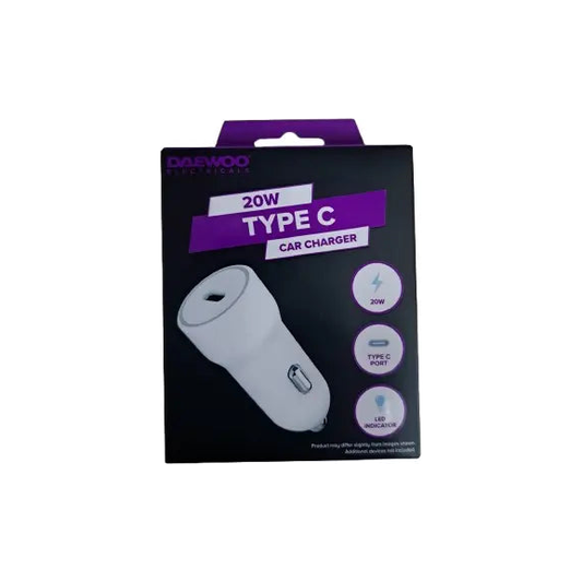 Daewoo 20w Type C Car Charger