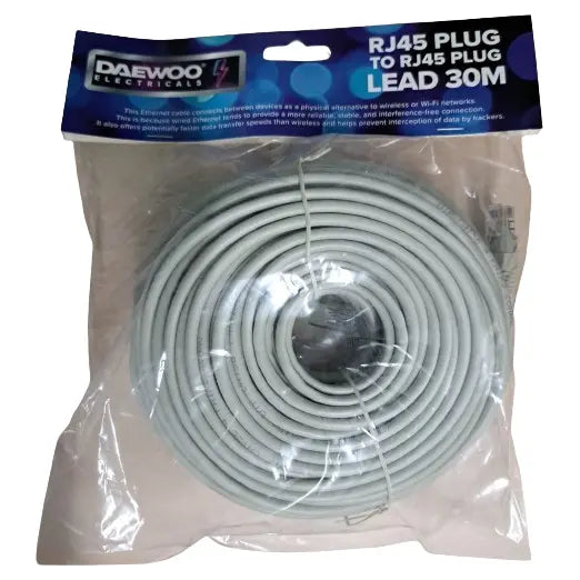 Daewoo RJ45 Plug To RJ45 Plug Lead 30M
