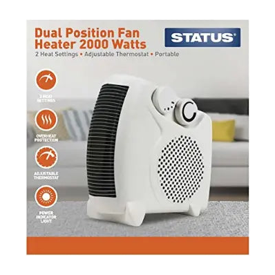 Dual Position Fan Heater 2000w - Status