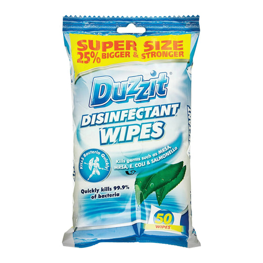 Duzzit Disinfectant Wipes 50pk - Box of 12