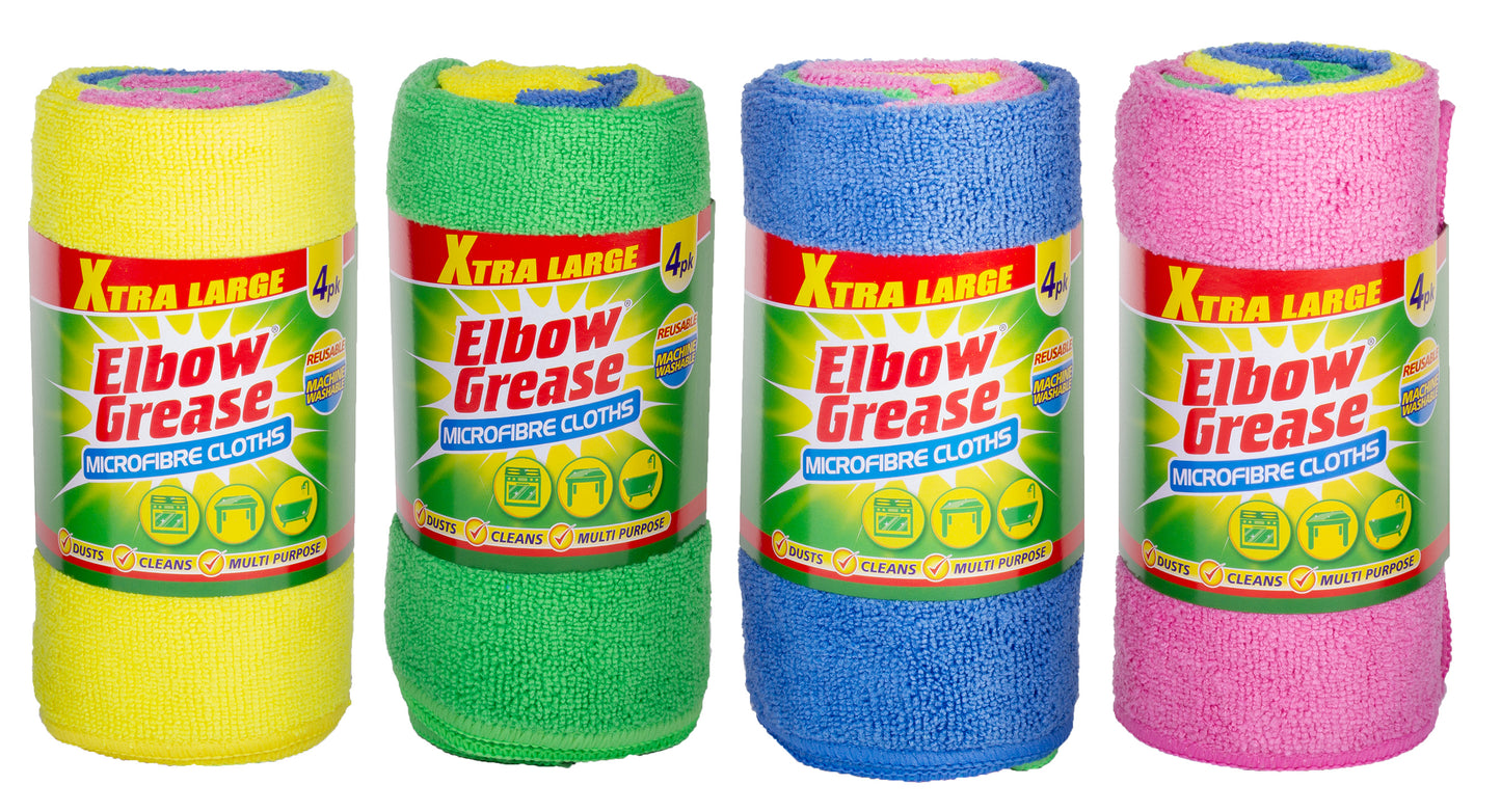 Microfibre Cloths 4pk