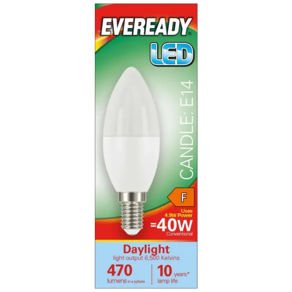 LED Candle E14 (SES) 470lm Daylight