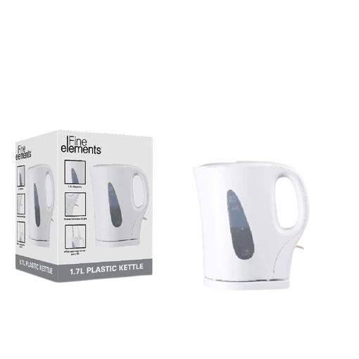 White Plastic Kettle 1.7L