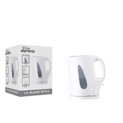 White Plastic Kettle 1.7L
