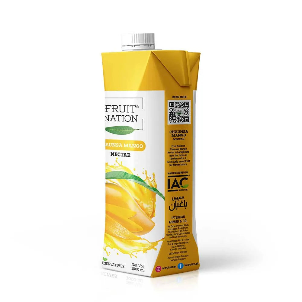 Fruit Nation Chaunsa Mango Premium Nectar Fruit Drink 1L