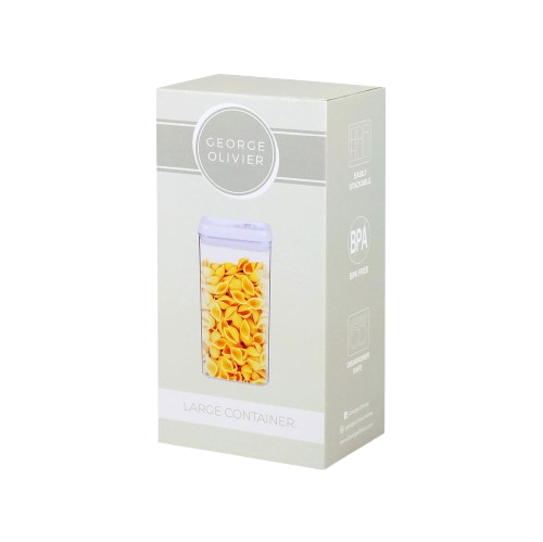 George Olivier Food Storage Container 3.2L Single Large Kitchen Storage Container Food Storage Containers With Lids Airtight BOX WATER DAMAGED