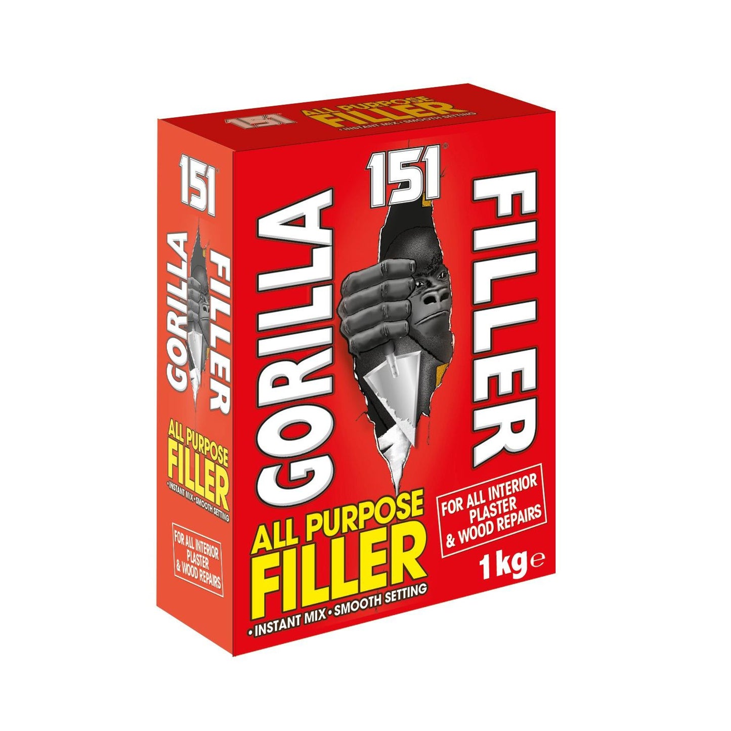 Gorilla Filler All Purpose Filler (boxed) 1kg - Box of 12