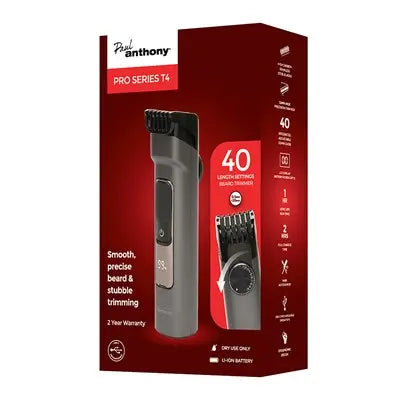Paul Anthony 'Pro Series T4' USB-C Lithium Beard & Stubble Trimmer