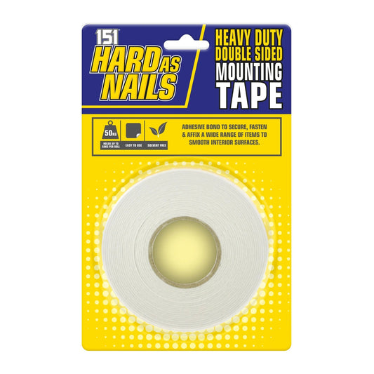 Hard as Nails Double Sided Heavy Duty Mounting Tape - Box of 6
