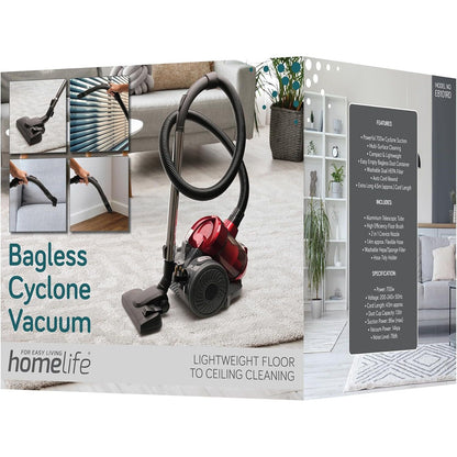 HomeLife 800w Powerful Bagless Cyclone Cylinder Vacuum