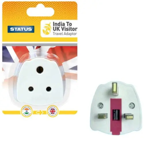 India to UK adaptor Status - Box of 12