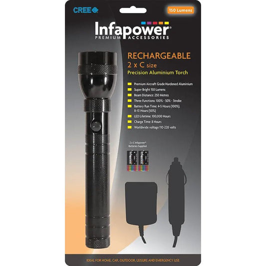 Rechargeable Precision Aluminium Torch 3w CREE LED F004