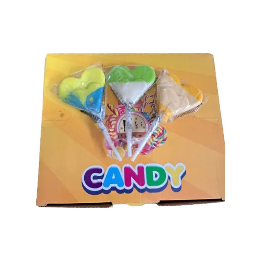 Heart Candy Kuki Kultur 48 pcs Lollipops Box of 48