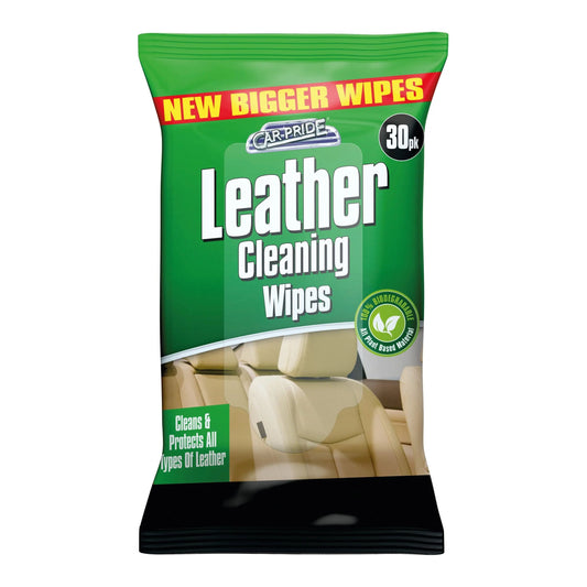 Leather Cleaning Biodegradable Wipes 30pk  - Box of 20
