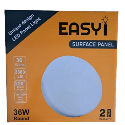 36W Round Surface Panel Light 6500K 220mm