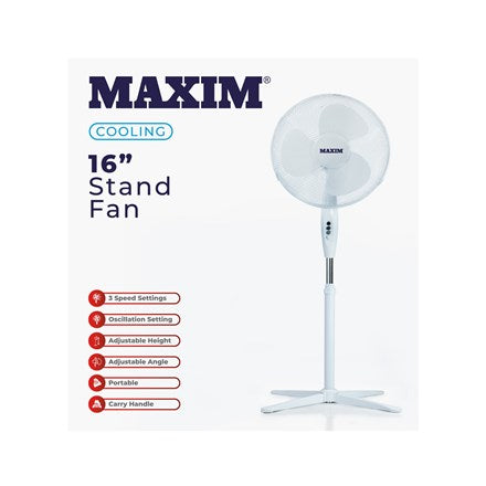 Maxim 16 Inch Stand Fan