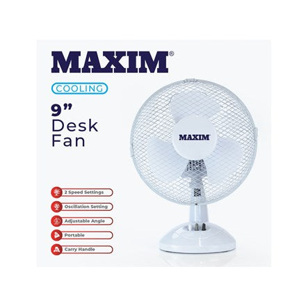 Maxim 9 Inch Desk Fan