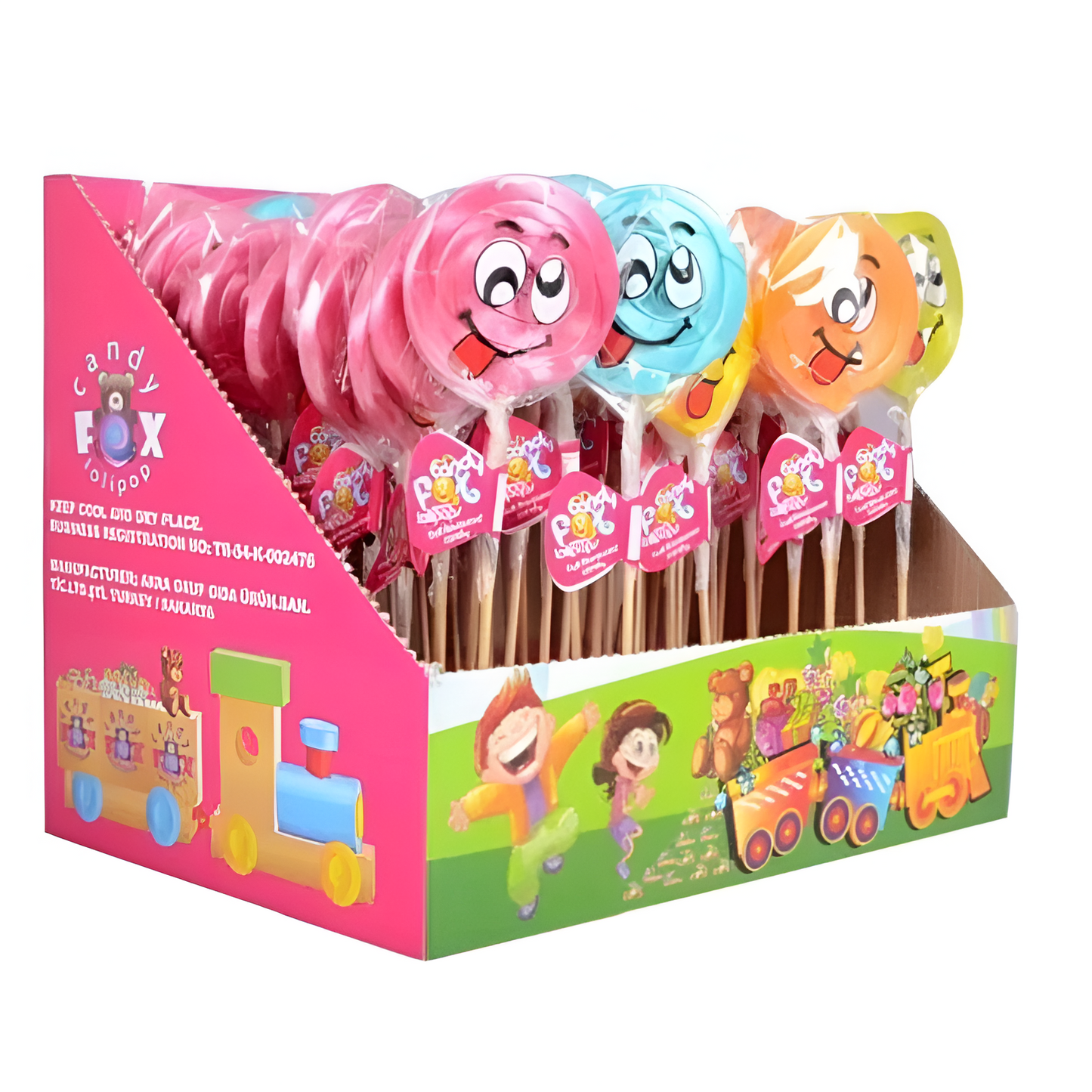 Fox Candy Happy Face Lollipops