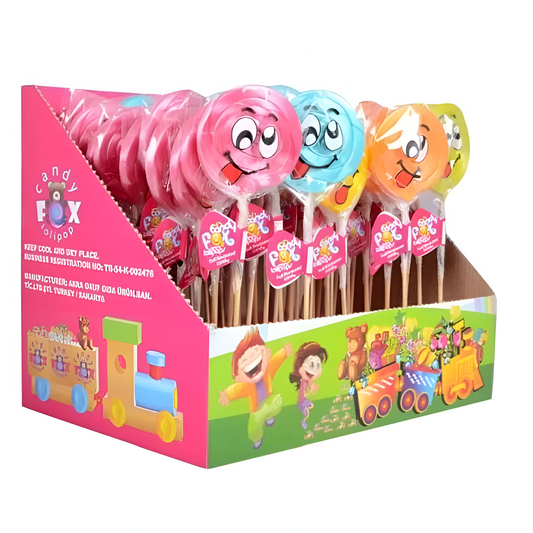 Fox Candy Happy Face Lollipops