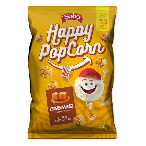 Caramel Flavour Popcorn 100g - Box of 18