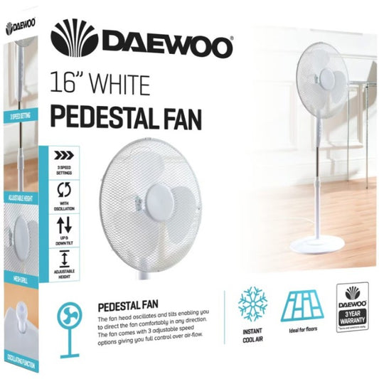 Daewoo 16" Round Base Stand Fan